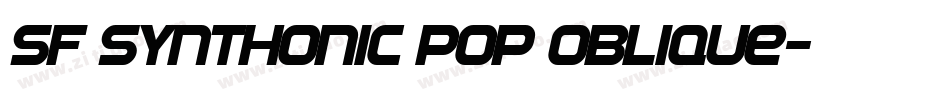 SF Synthonic Pop Oblique字体转换
